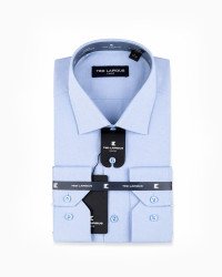 Chemise bleu ciel unie regular fit