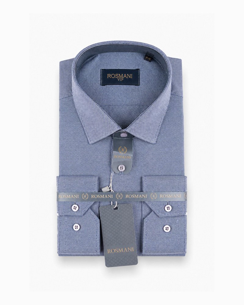 Chemise Bleu Clair à micro-texture – Coupe Regular Fit