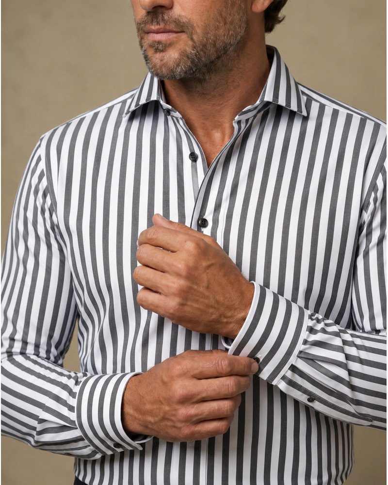 Chemise Blanche Rayée Regular Fit | Vestiaire