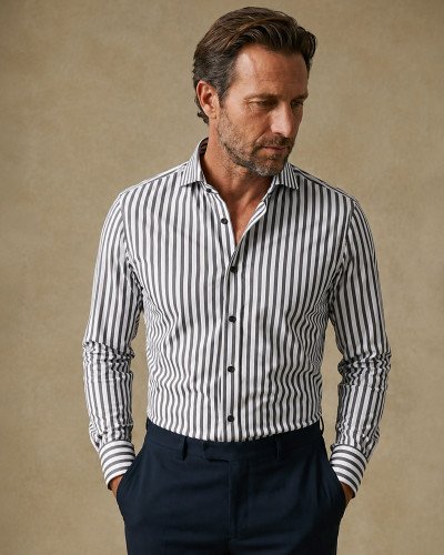 Chemise Blanche Rayée Regular Fit | Vestiaire