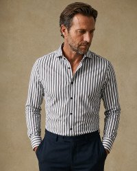 Chemise Blanche Rayée Regular Fit | Vestiaire