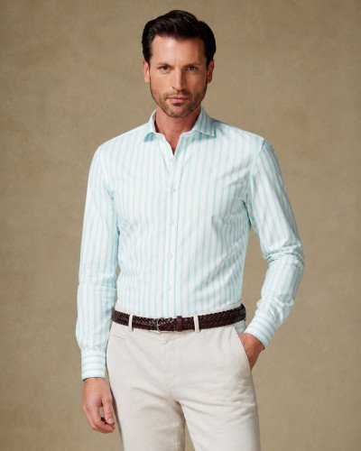 Chemise Blanche Rayée Regular Fit | Vestiaire