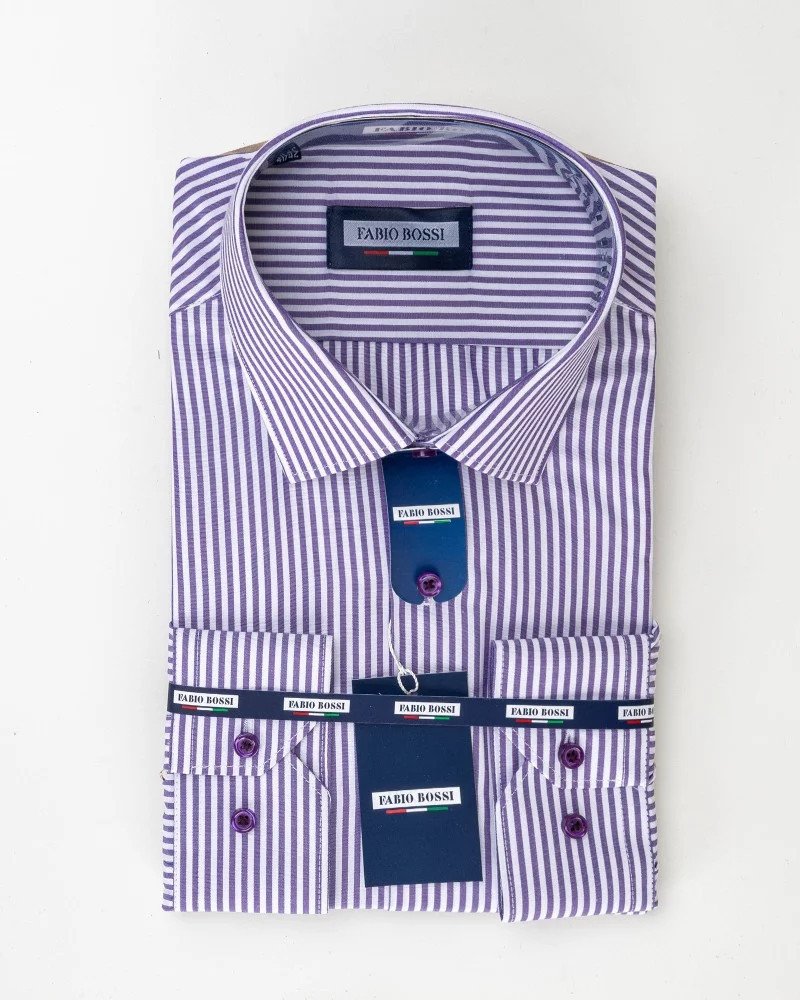 copy of Chemise Rayée Vert/Blanc Regular Fit – Rayures Larges