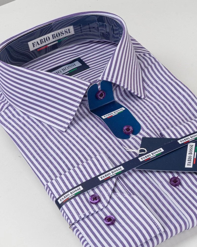 copy of Chemise Rayée Vert/Blanc Regular Fit – Rayures Larges