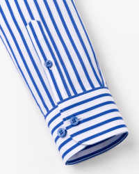 Chemise rayée bleu royal - chemise regular fit