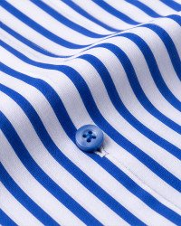 Chemise rayée bleu royal - chemise regular fit